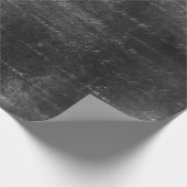 Papier Cadeau Script curieux sur noir détendu (Coin)