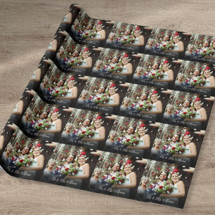 Papier Cadeau Script de photo de mariage personnalisé avec nom