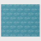 Papier Cadeau Script Happy Hanoukka Holiday (Plat)