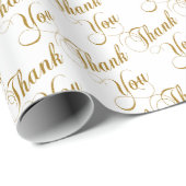 Papier Cadeau Script Merci (Coin rond)