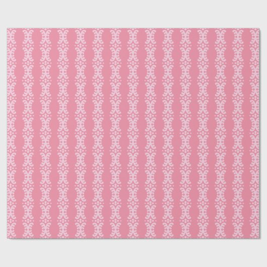 Papier Cadeau Scroll Dot in Pink (Plat)