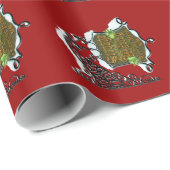 Papier Cadeau ScroogeHauntedSign (Coin rond)