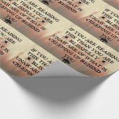 Papier Cadeau Se mettre derrière toi (Coin)