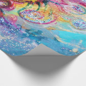 Papier Cadeau SEA DRAGON Aqua Imaginaire bleu (Coin)