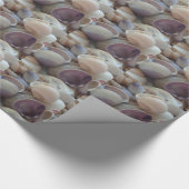 Papier Cadeau Sea Shells, Summer Beach Exotic Troptic Romantic (Coin)