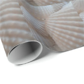 Papier Cadeau Sea Shells, Summer Beach Exotic Troptic Romantic (Coin rond)