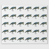 Papier Cadeau Sea turtle cartoon (Plat)