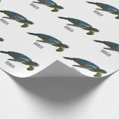 Papier Cadeau Sea turtle cartoon (Coin)