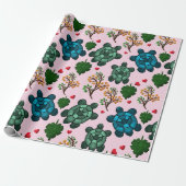 Papier Cadeau Sea Turtle Lover Gift, Cute Turtle Pattern, Marine (Déroulé)