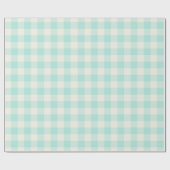 Papier Cadeau Seafoam Gingham - Wrapping Paper (Plat)