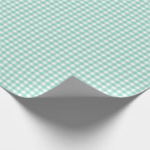 Papier Cadeau Seafoam Green Simple Plaid (Coin)