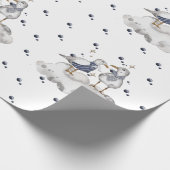Papier Cadeau Seagull Adventure Baby | Thème Océan Nautique (Coin)
