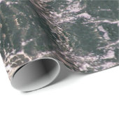 PAPIER CADEAU SEAGULL VOLANT AU-DESSUS DES VAGUES MARITIMES (Coin rond)