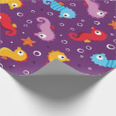 Papier Cadeau Seahors Motif sans voile (Coin)