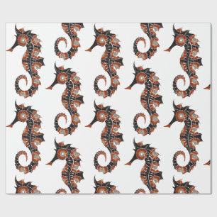 Papier Cadeau Seahorse