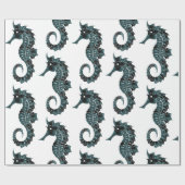Papier Cadeau Seahorse (Plat)