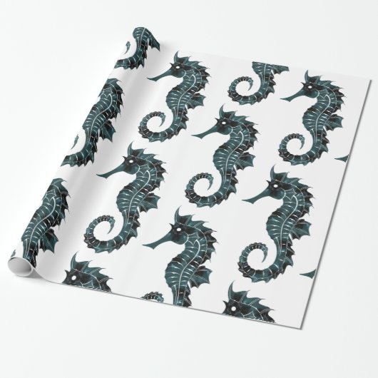 Papier Cadeau Seahorse (Déroulé)