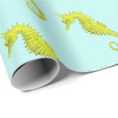 Papier Cadeau Seahorse (Coin rond)