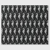 Papier Cadeau Seahorse White (Plat)