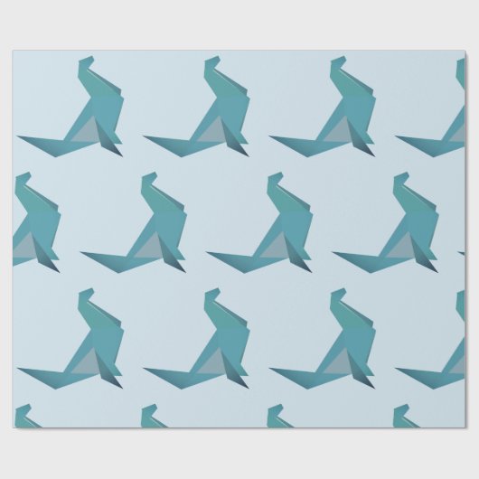 Papier cadeau Seal Blue (Plat)