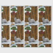 Papier Cadeau Sealyham Terrier Noël (Plat)