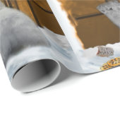 Papier Cadeau Sealyham Terrier Noël (Coin rond)