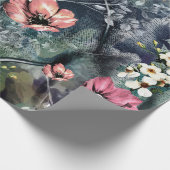 Papier Cadeau seamless abstract flower pattern on mix backgroun (Coin)