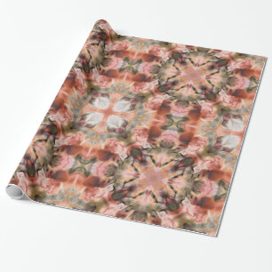 Papier Cadeau Seamless abstract ornamental brown decor kaleidosc