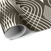 Papier Cadeau Seamless antique art deco pattern ornament. Geomet (Coin rond)