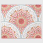 Papier Cadeau Seamless background with a round ornament. Orienta (Plat)