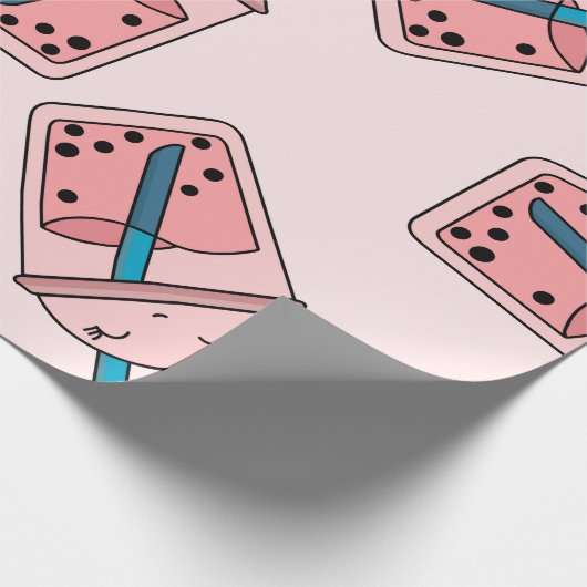 Papier Cadeau Seamless bright pattern bubble tea fruit summer dr (Coin)
