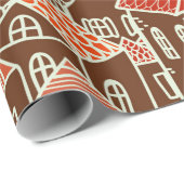 Papier Cadeau Seamless city pattern in (Coin rond)