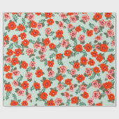 Papier Cadeau Seamless ditsy pattern in small cute wild flowers. (Plat)