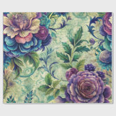 Papier Cadeau Seamless Floral Pattern Furniture Decoupage Paper (Plat)
