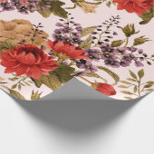 Papier Cadeau Seamless floral pattern roses with chrysanthemum a (Coin)