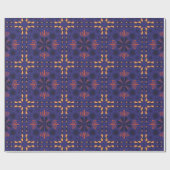 Papier Cadeau Seamless geometric pattern with orange and red  (Plat)
