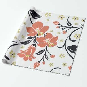 Papier Cadeau Seamless luxury pattern with flowersflower, lace,