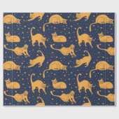 Papier Cadeau Seamless pattern, funny cats in everyday poses, pl (Plat)