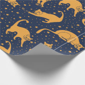 Papier Cadeau Seamless pattern, funny cats in everyday poses, pl (Coin)