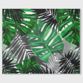 Papier Cadeau seamless pattern of tropical leaves and elements o (Plat)