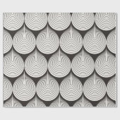 Papier Cadeau Seamless pattern. Stylish monochrome ornament. Geo (Plat)