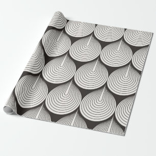 Papier Cadeau Seamless pattern. Stylish monochrome ornament. Geo