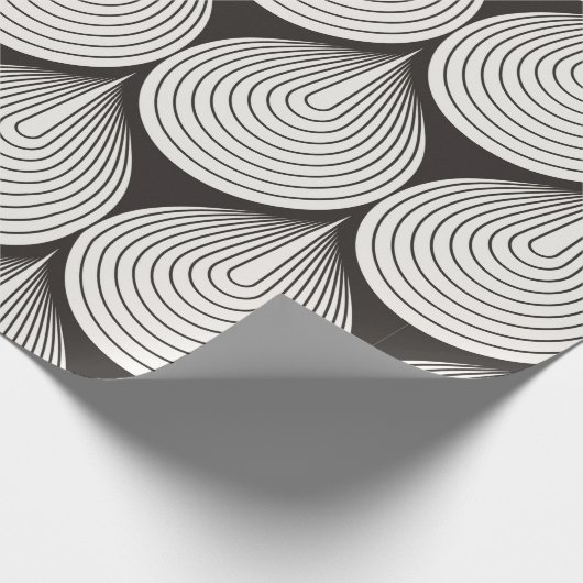 Papier Cadeau Seamless pattern. Stylish monochrome ornament. Geo (Coin)