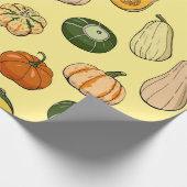 Papier Cadeau Seamless pattern with different hand drawn squashe (Coin)