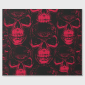 Papier Cadeau Seamless pattern with hand-drawn sinister human sk (Plat)