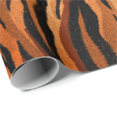 Papier Cadeau seamless tiger skin pattern. hand drawn (Coin rond)