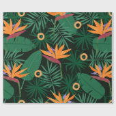 Papier Cadeau Seamless tropic pattern with strelitzia flowers an (Plat)