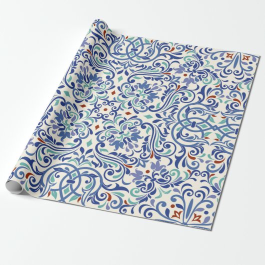 Papier Cadeau Seamless turkish colorful pattern. Endless pattern (Déroulé)