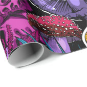 Papier Cadeau Seamless wallpaper pattern. Bright Magic Psychedel (Coin rond)