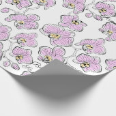 Papier Cadeau Seamless watercolor orchids phalaenopsis flowers w (Coin)